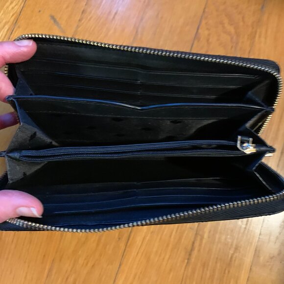 Kate Spade Natalia Quilted Leather Large Wallet | Black - Picture 8 of 8